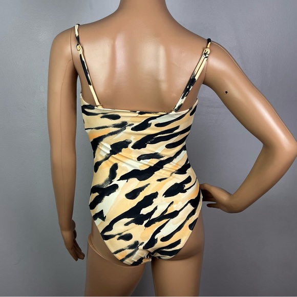 NEW NANUSHKA ABSTRACT ANIMAL PRINT ONE-PIECE SWIMSUIT - Picture 8 of 9